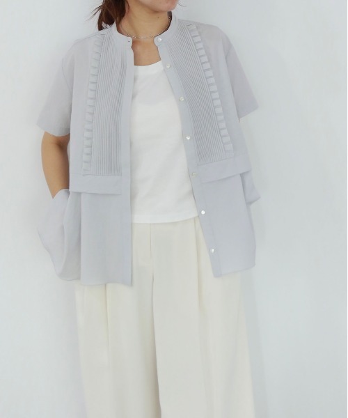 Marilyn Moon（マリリンムーン） ブラウス シャツ タックフリルフレア