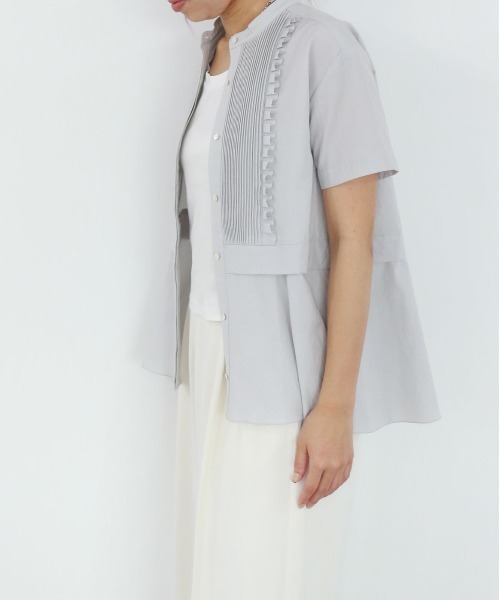 Marilyn Moon（マリリンムーン） ブラウス シャツ タックフリルフレア