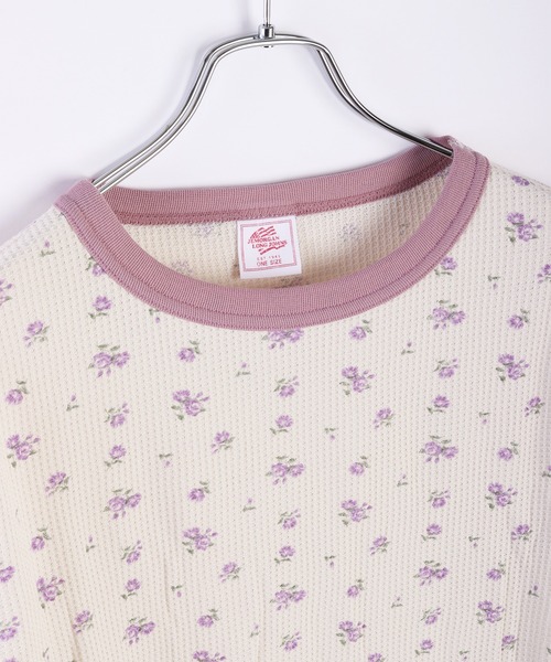 JEMORGAN（ジェーイーモーガン） tシャツ ワッフル花柄 サーマル