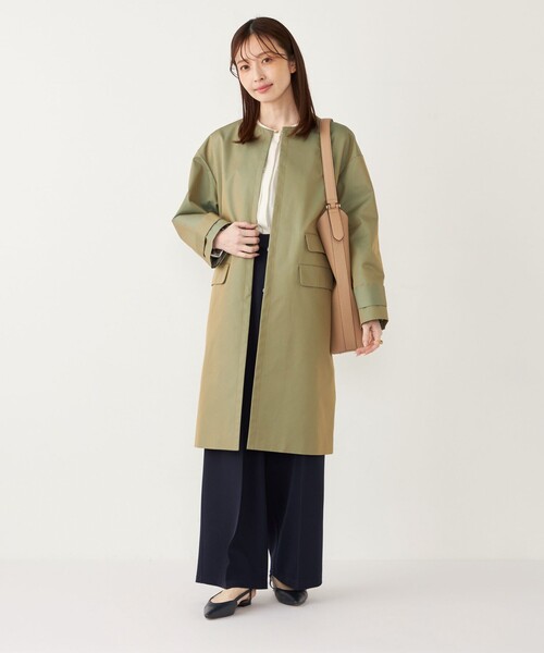 SHIPS Colors（シップスカラーズ） ノーカラーコート コート SHIPS