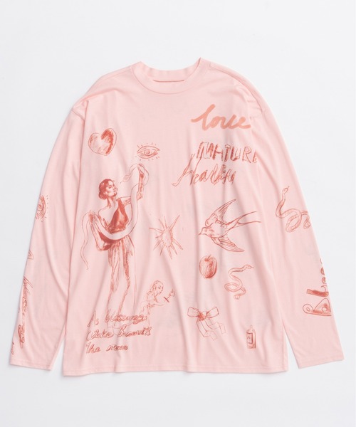 MAISON SPECIAL（メゾンスペシャル） tシャツ Drawing Long Sleeve T