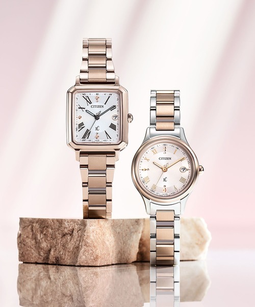 XC 腕時計 xC クロスシー hikari collection Square 2way Model 光発電