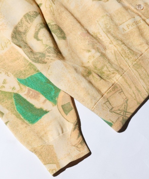 TOWNCRAFT（タウンクラフト） カーディガン PRINTED POLO CARDIGAN