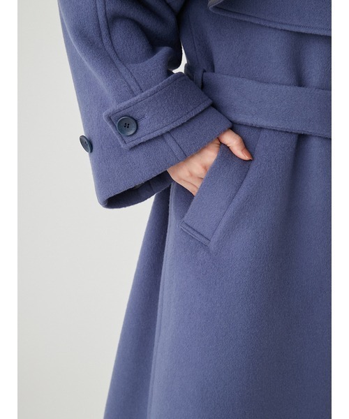 emmi コート チェスターコート 「emmi atelier」ECO WOOLケープ付き