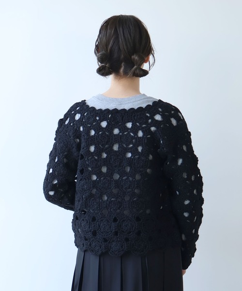 bulle de savon（ビュルデサボン） カーディガン ネパールハンドニット