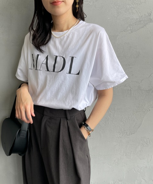 MICA&DEAL（マイカアンドディール） tシャツ 別注 MADL ロゴプリントT