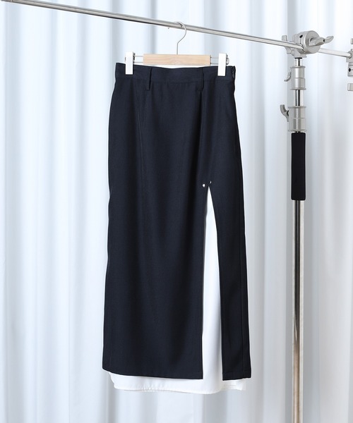 MUHET（ミュエータ） スカート layered wrap skirt / レイヤードラップ
