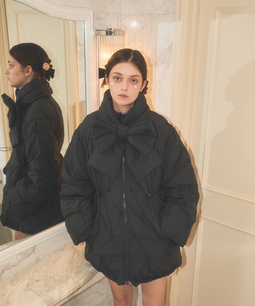 Lovilyn ダウンコート ダウンジャケット 「初販即完」2wayマフラー付き