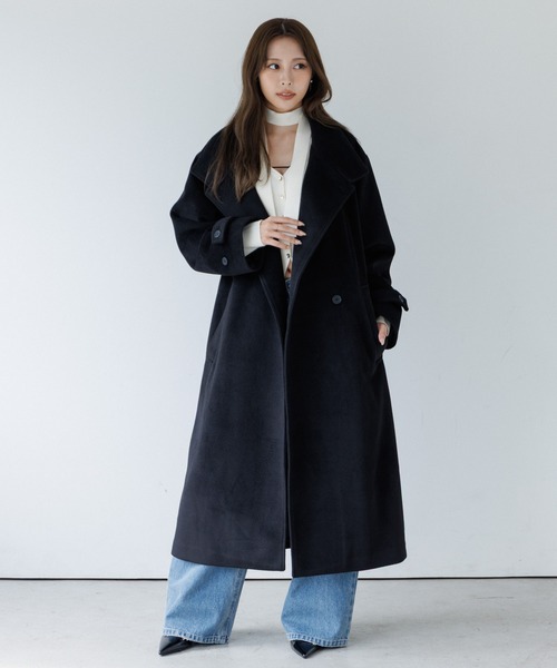 トレンチコート コート 2way collar long coat（2ウェイカラーロング