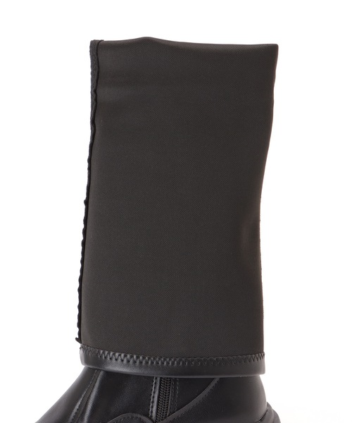 Lace Ladies（レースレディース） ブーツ ラウンドトゥ レザー調 厚底