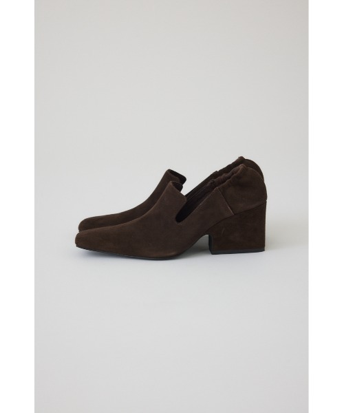 RIM.ARK パンプス Suede square toe heel スエードスクエアトゥヒール