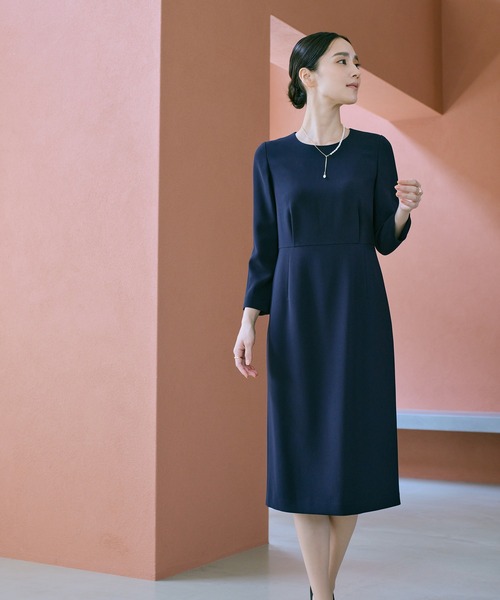 ROPE'（ロペ） ワンピース トリアセダブルクロス ウエストコンシャス