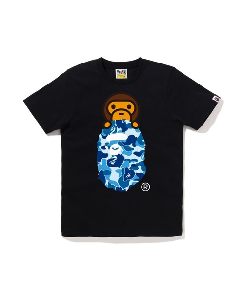 A BATHING APE（アベイシングエイプ） tシャツ ABC CAMO MILO ON APE
