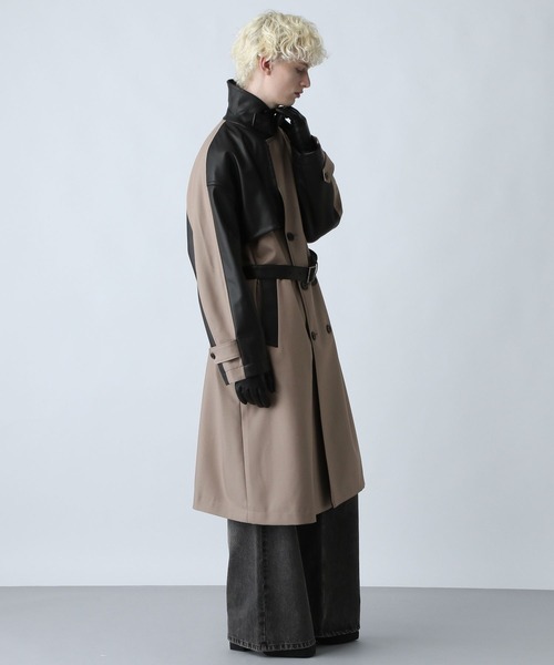 HARE（ハレ） トレンチコート コート レザーキリカエトレンチコート