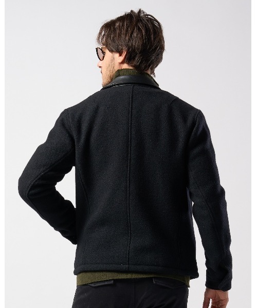 wjk ブルゾン アウター classical tweed zip blouson メンズ