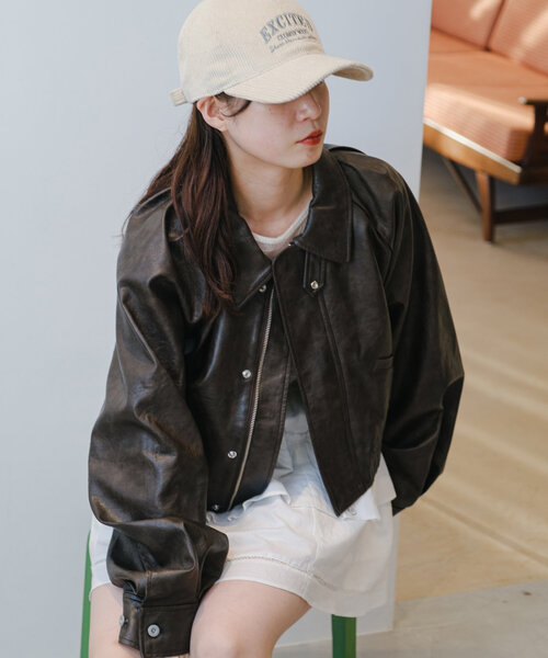 Kastane（カスタネ） ブルゾン アウター 「2サイズ展開」フェイク