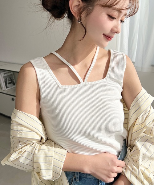 moment+ タンクトップ ノースリーブ 「累計販売枚数1万枚突破！」T/C