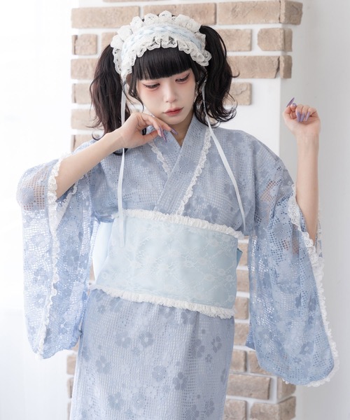 DearMyLove 浴衣 総レースセットアップ浴衣 レディース : ZOZOTOWN