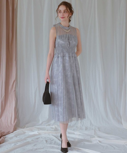 Dorry Doll（ドリードール） ドレス ボウタイフラワープリーツドレス