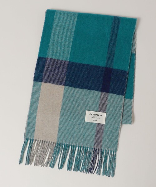 SHIPS（シップス） マフラー SHIPS: 「チェック」カシミヤ ダブル