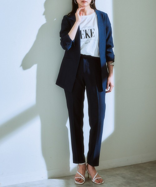 7days Life Styling セットアップ 「洗える」リネンライク ストレッチ