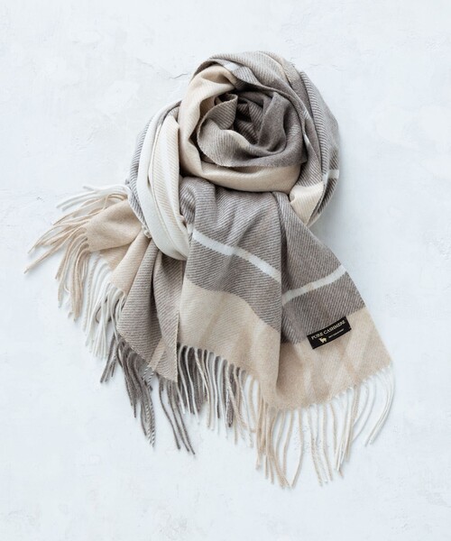 23区（ニジュウサンク） ストール マフラー カシミヤ チェック柄