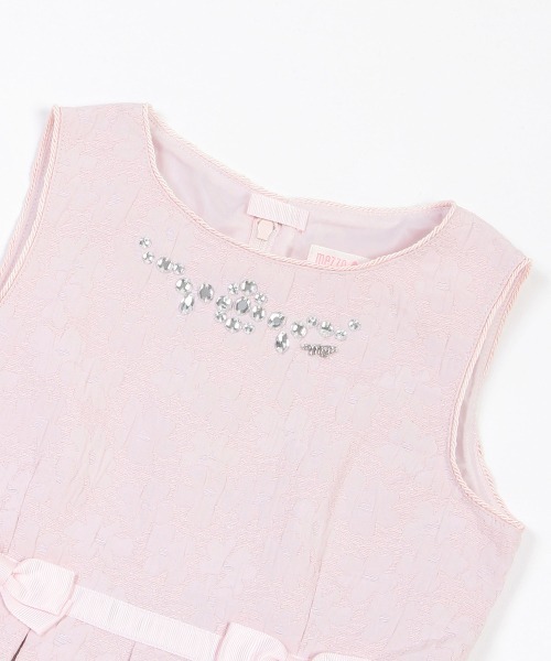 mezzo piano ワンピース 花柄ジャガード ワンピース キッズ 子供服