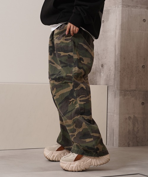 Laufer パンツ カモフラ柄 パラシュートパンツ / Camouflage Parachute