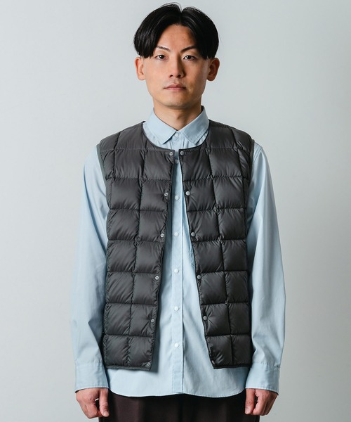 TAION（タイオン） ダウンベスト ベスト narifuri × クルーネック