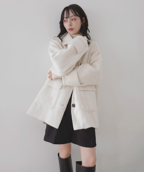 LIAN（リアン） ステンカラーコート コート ステンカラーシャギー