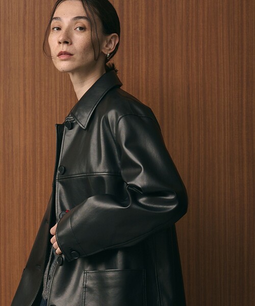 BEAUTY＆YOUTH UNITED ARROWS カバーオール レザーライク カバーオール