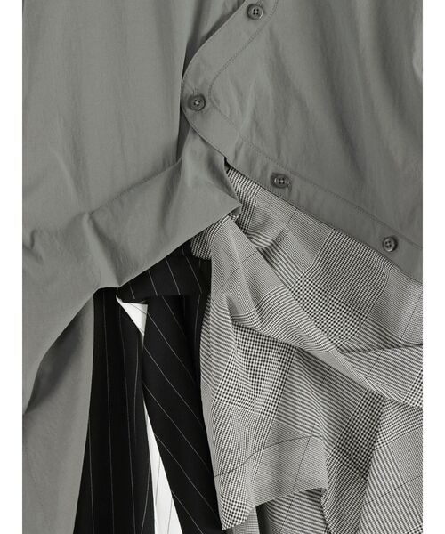 UN3D.（アンスリード） ブラウス シャツ PATTERN MIX SHIRT / パターン