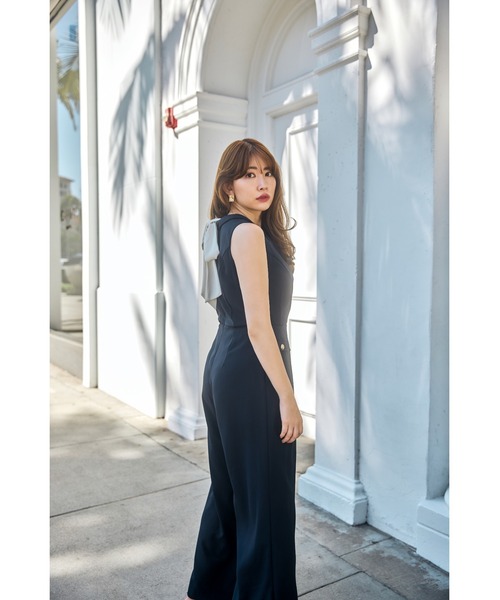 Her lip to オールインワン Louvre Ribbon Jumpsuit レディース