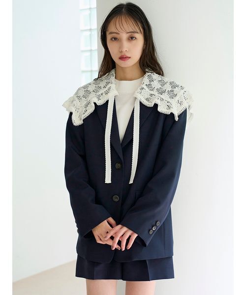 SNIDEL（スナイデル） ジャケット テーラードジャケット レースカラー