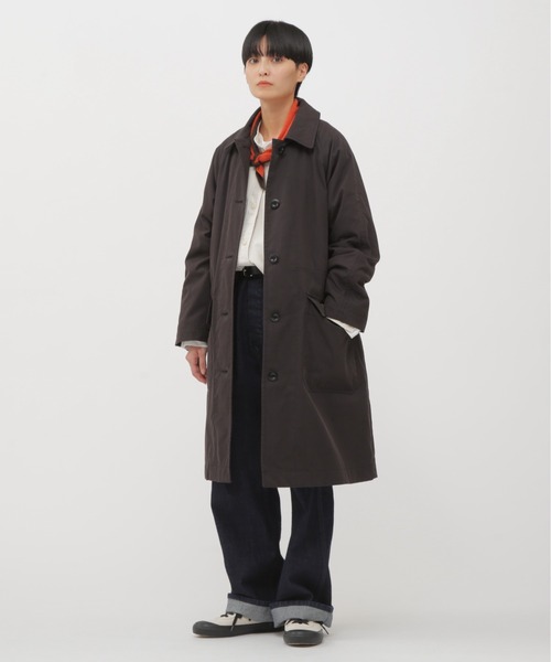 MHL.（エムエイチエル） ステンカラーコート コート WORN COTTON NYLON