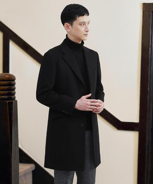 TAKEO KIKUCHI（タケオキクチ） チェスターコート コート カシミヤ