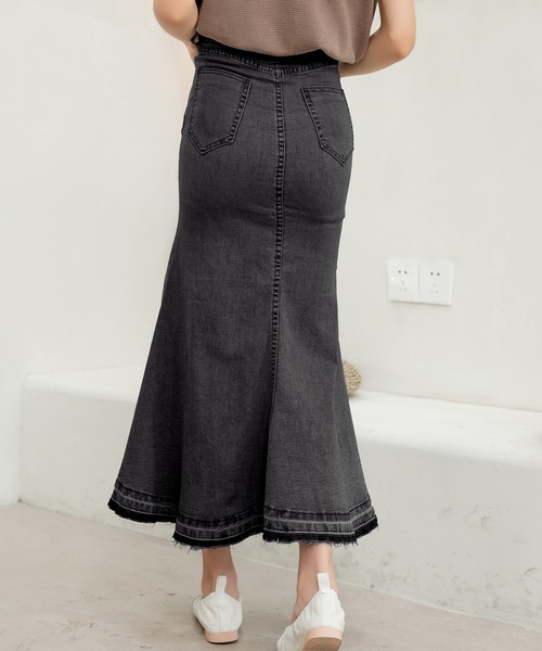 DAY CLOSET デニムスカート レディース マニッシュマーメイドデニム