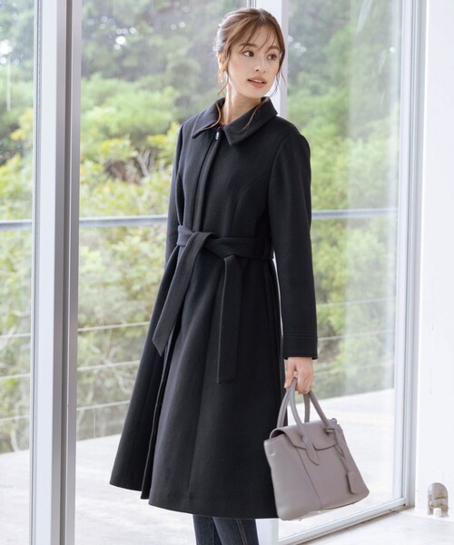 Tiaclasse ステンカラーコート コート 「ウール90％」ステンカラー