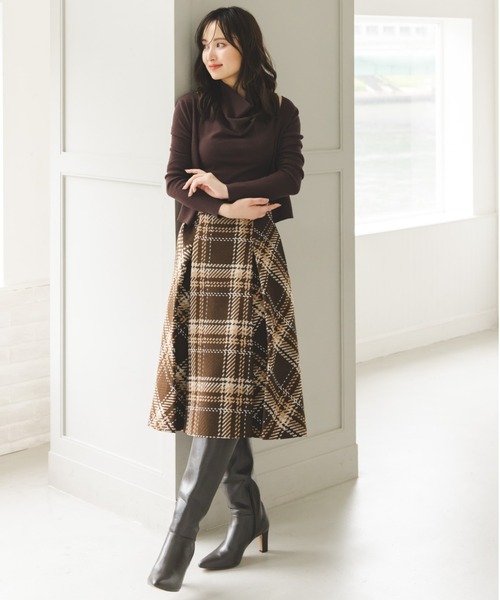 SNIDEL（スナイデル） スカート Sustainableロービングチェックミドル