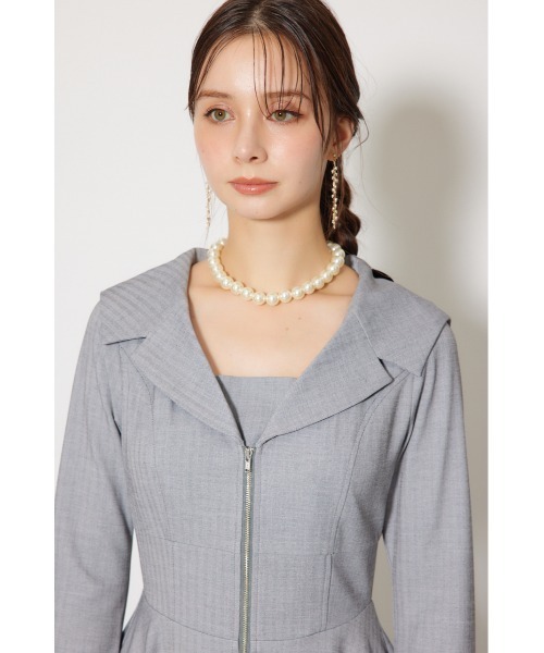 rienda（リエンダ） ワンピース セーラーディティールフレアワンピース