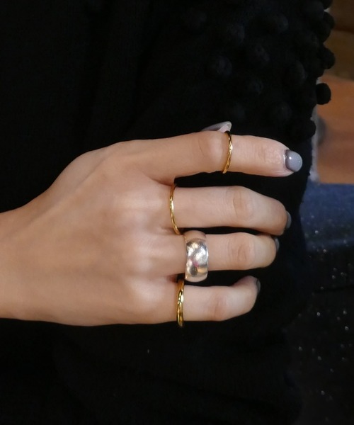 e.m.（イーエム） 指輪 リング 「ZOZOTOWN限定」Gold thin ピンキー