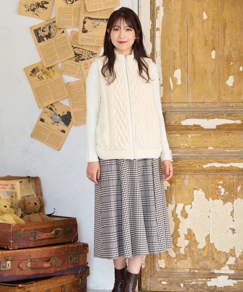 Rose Tiara（ローズティアラ） スカート MIXチェックフレアスカート