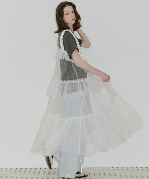 J1U by LA BELLE ETUDE ベスト ジレ シースルーボリュームチュール