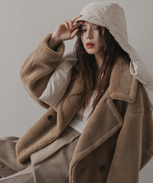 rectangle（レクタングル） コート アウター テディベアショートコート