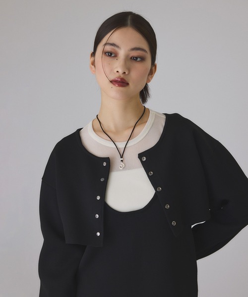 ADAM ET ROPE'（アダムエロペ） ワンピース フォルムカーディガン