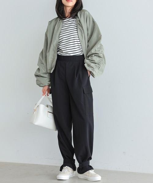 itto カーゴパンツ 2WAY裾ボタンストレッチカーゴパンツ/ジョガー