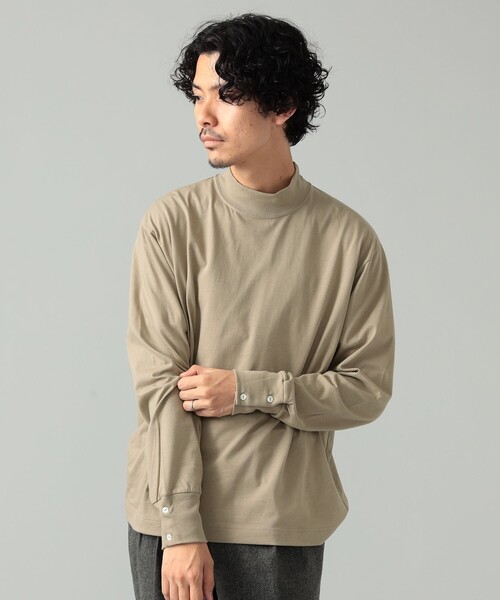 BEAMS F（ビームスF） tシャツ ELACIO / モックネック カットソー