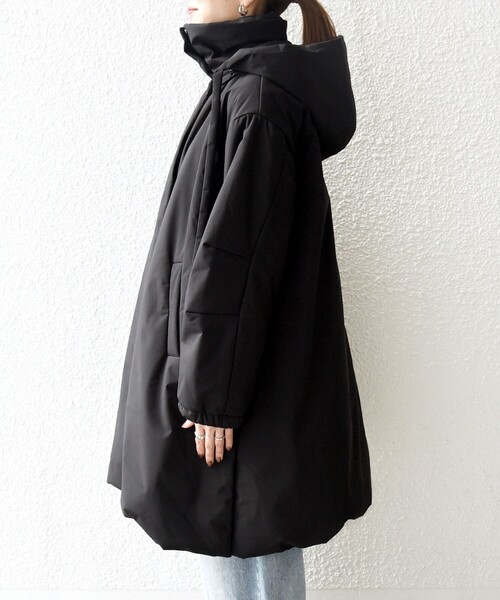 SHIPS any コート アウター any:「多機能」中綿 2WAY フーディー