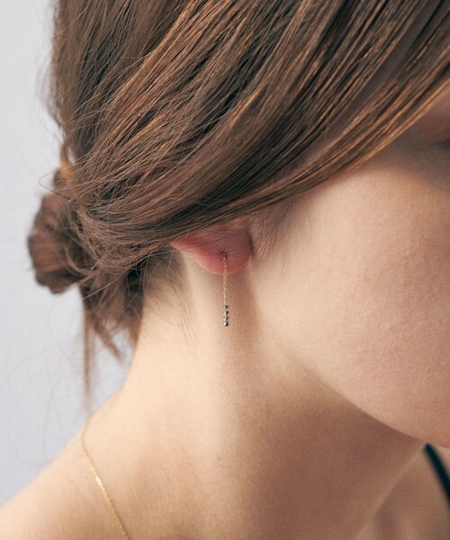 ete（エテ） ピアス K18YG e_Grain バイカラー ピアス レディース