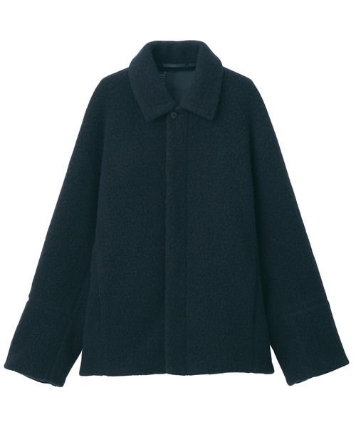 無印良品（MUJI） コート ジャケット 再生ウール混ボアコート メンズ